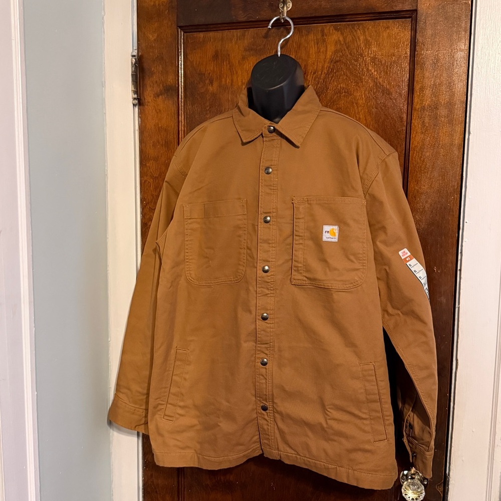 Carhartt Flame Resistant Rugged Flex Shirt in Tan